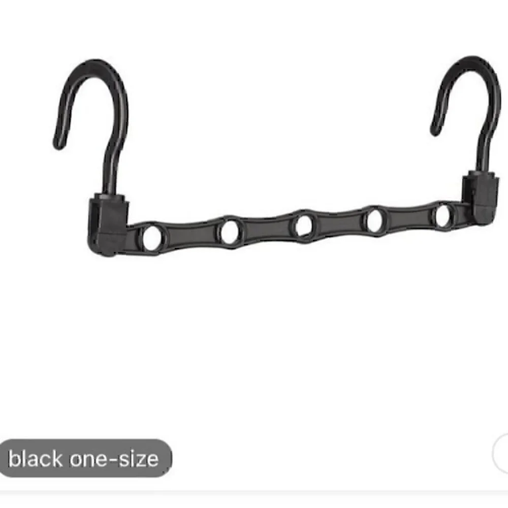 5 Black Wonder Hanger Max. Closet space saver organizer